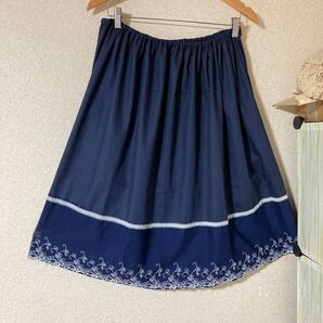 ペチコート65センチ丈ハンドメイド大きめな方用1点物綿混ブロード。値下げ