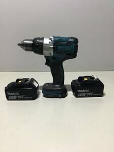 マキタ　HP481D 充電式　震動　ドライバ　ドリル　makita　中古品　18v バッテリー付　2個　セット　現場　大工　金物　設備　工場　5 6