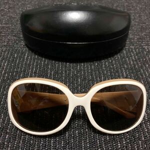 [ Ralph Lauren ] genuine article RALPH RALPH LAUREN sunglasses Logo Temple RA5080 white color × beige color series men's lady's case attaching postage 520 jpy 