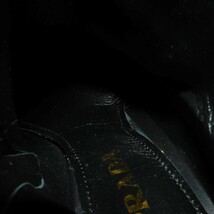 プラダ ブーディー 36 1/2 ブラック ショート サイドジップ ヒール 23.5cm ロゴ メタル ネロ ブーツ 1TP207_画像7