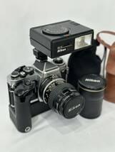 【ジャンク扱い】ニコン Nikon FE2 フィルムカメラ　セット　Micro-NIKKOR 55mm 1:2.8 Tele Converter　モータードライブ　SPEEDLIGHT_画像9