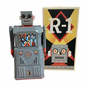  больше рисовое поле магазин R-1 робот копия жестяная пластина электрический ходьба переиздание большой робот R-1 подлинная вещь Vintage retro 