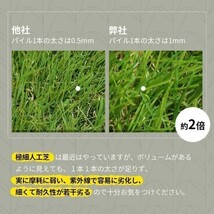 人工芝 ロール 幅1m×長さ10m リアル人工芝 芝丈35mm 庭 ベランダ 整地 防草 DIY 芝生 人工芝生 ガーデニング U字ピン22本付 BD919_画像10