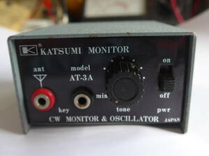 KATUMI無線　CW　MONITOR　&　OSCILLATOR　AT-3A
