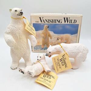 サファリ社 シロクマ フィギュア THE VANISHING WILD 白くま 白熊 クマ POLAR BEAR FAMILY 置物 コレクション 未使用 保管品 【4738】
