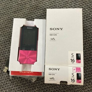 未使用●ソニー/SONY●ウォークマン NW-S315 ポータブルミュージックプレーヤー ピンク