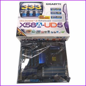 長期保管 ●GIGABYTE●マザーボード X58A-UD5 未チェック現状品 CPU非搭載