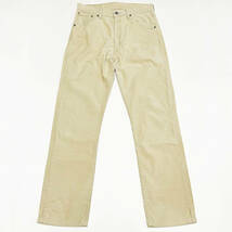 ■UK LEVIS 551-6943 細コーデュロイ・ジーンズ・ライトベージュW33L32 USED美品■_画像1