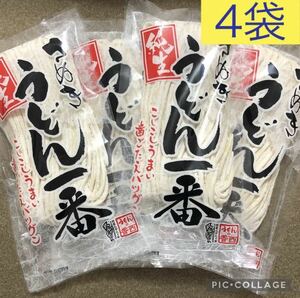 .. udon ... original raw udon most 300g×4 sack set Kagawa prefecture from shipping 