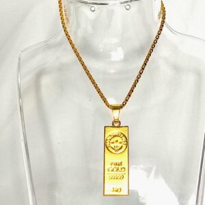  not yet judgment goods men's lady's necklace in goto gross weight 20.5g. gold necklace Gold 18k Gold Plated chain necklace 