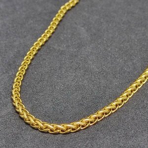  flat necklace 18K Gold Plated chain necklace gold rope chain 