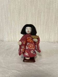 日本人形 木目込み人形 女の子 ミニュチュア 昭和初期 ヴィンテージ 古い インテリア 置物 着物 木目込人形 アンティーク 市松人形