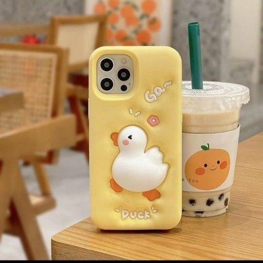 スマホケース　あひるちゃん　iPhone　かわいい