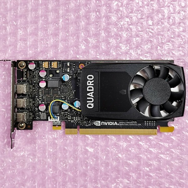 【ロープロファイル】NVIDIA Quadro P400 2GB GDDR5 グラフィックカード PCI-Express 1スロット / 動作確認済み