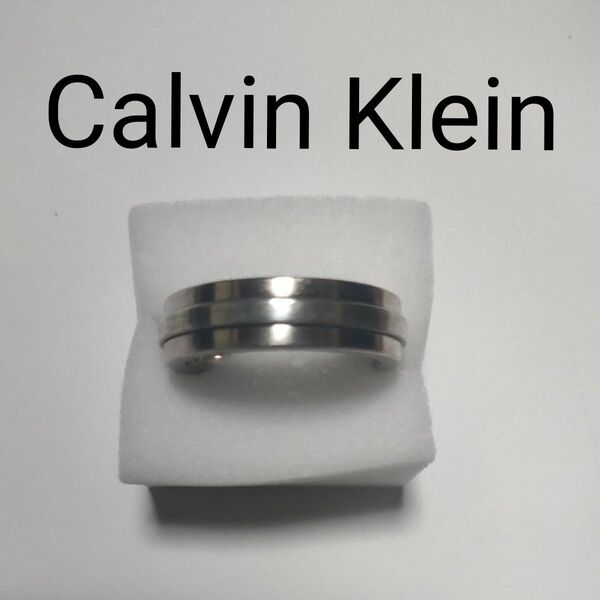 指輪　カルバンクライン　CK　 アクセサリー　 シルバー系 リング　Calvin Klein　13号　ゆびわ