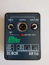 BSS AR116/AR117 D.I. BOX 美品　ファンタム電源　ダイレクトボックス　DIボックス DI BOX 中古完動品　_画像1