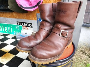 1 иен старт! Wesco Boss Vibram мед инженер поиск Red Wing 2268 ho waitsu Nomado Vintage USA чай сердцевина 