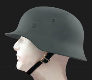  Germany army M35 helmet replica iron made -ply thickness high quality weight 1.6kg fake leather belt gray airsoft personal equipment flitsunachis