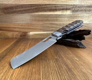  folding knife 5 name chestnut processing total length 260mm blade .110mm weight 160g high quality bush craft outdoor .. fire camp touring disaster prevention 