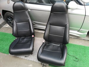  Honda Beat чехол для сиденья подголовники цельный HONDA BEAT PP1 option parts салон RS Mach?shupi- гель? чёрная кожа defi?