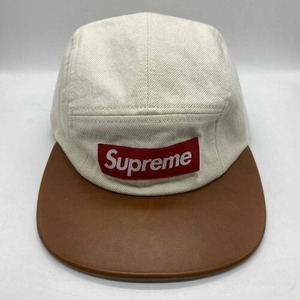 Supreme 15aw Denim Leather Visor Camp Cap シュプリーム デニムレザーバイザー キャンプキャップ