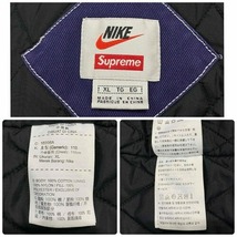 Supreme 18aw Nike Double Zip Quilted Work Jacket XLサイズ シュプリーム ナイキ ダブルジップ キルテッドワークジャケット_画像7