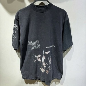 BALENCIAGA 22ss SPEED HUNTER UPSIDE DOWN TEE Lサイズ 698811 TMVC9 バレンシアガ スピード ハンターズ アップサイド ダウン ダメージ