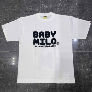 A BATHING APE MOTOCROSS BABY MILO TEE 2010年 Lサイズ アベイシングエイプ モトクロスバイクベイビーマイロ半袖Tシャツ BAPE