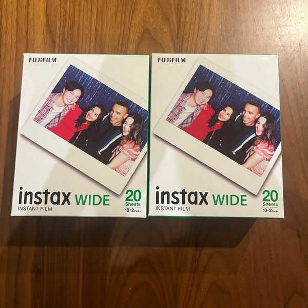 FUJIFILM instax WIDE フィルム　40枚　20枚×2箱　富士フイルム　 チェキ