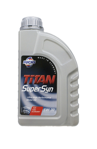 送料無料 20L×1缶 日本正規品 FUCHS TITAN SUPER SYN SAE 5W30 20L ACEA C5 API SN (ACEA A1/B1) フックスタイタンスーパーシン