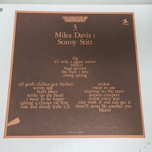 LPレコード / THE TRESURY OF MODERN JAZZ VOL.3　MILES DAVIS ・SONNY STITT / LP BOX 2枚組 / LPCJ-1007~8【M030】