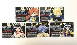  telephone card set sale / unused goods / Slayers 5 point summarize /lina*gaulii* Amelia other / gold certificate therefore tax-free / both sides printing [M001]