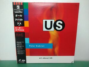 LD/ ALL ABOUT US / PETER GABRIEL / ピーター・ガブリエル / 帯付き / 解説書付き / 東芝EMI / TOLW-3170 / 【M005】
