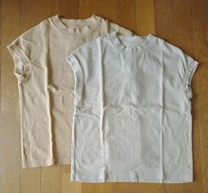 【無印良品】フレンチスリーブTシャツ 2枚
