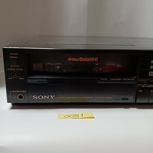 SONY ソニー Betamax ビデオカセットレコーダー ベータビデオデッキ SL-HF507 No.0051の画像2