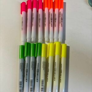 蛍光ペン　IN-LET 4色×4本セット　まとめ売り