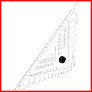 【数に限りあり】 ★サイズ: 縦212×横212×厚さ3mm★ 三角定規45°テンプレートプラス