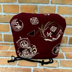  Golf iron cover hand made japan sake pattern (... color ) canvas cloth boa cloth head cover competition . goods peace pattern Japanese style 