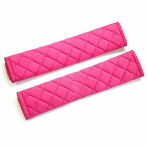  postage 0 jpy seat belt cover cushion pad 2 pcs set [ pink ] shoulder pad car car supplies custom interior stylish lovely 