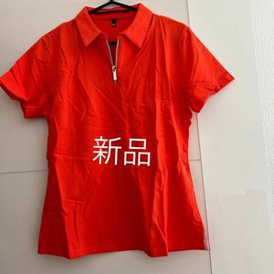 ポロシャツ 夏服 レディース 無地 ゴルフシャツ ジップアップ polo tシャツ　