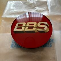 BBS センターキャップ 赤金　70mmリング無し　４個セット_画像2