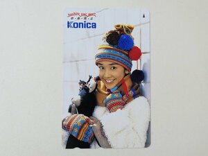 【2-492】　テレカ 西田ひかる　Konica　コニカ　テレホンカード　50度