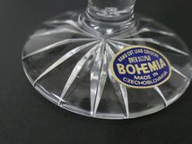 BOHEMIA CRYSTAL GLASS ボヘミアガラス 一輪挿し 花瓶 チェコ クリスタル 硝子　花入れ　花瓶　フラワーベース_画像9