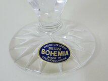 BOHEMIA CRYSTAL GLASS ボヘミアガラス 一輪挿し 花瓶 チェコ クリスタル 硝子　花入れ　花瓶　フラワーベース_画像4