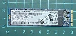 【送料無料】SanDisk サンディスク 型番：SD8SN8U128G1001 128GB M.2 SATA SSD (007)