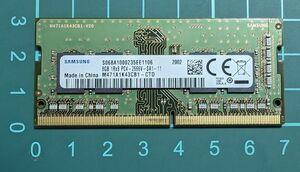 [ free shipping ] Samsung 8GB DDR4 SODIMM (M471A1K43CB1-CTD) 260 pin both sides implementation Note PC for memory 