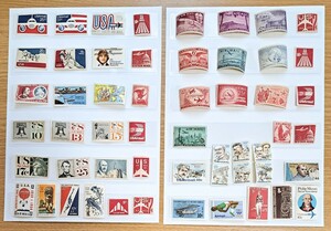 海外　切手　アメリカ　AIR MAIL STAMPS 　計51点【未使用】