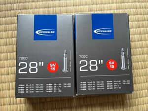 Schwalbe SV15 700×18-28C 仏式バルブ長40mm 新品2個セット