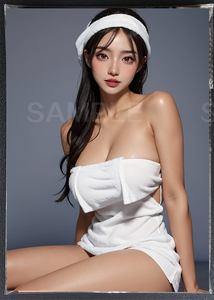A4ポスター　美女アートポスター 　イラスト印刷物 かわいいセクシー写真　巨乳モデル 460-161