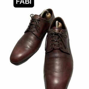 FABI ストレートチップ　革靴　ダークワイン　サイズ41